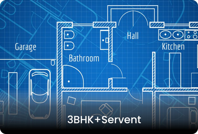 4BHK+Study+Servent